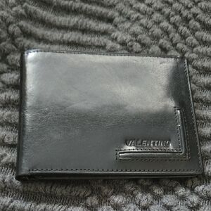 Authentic Valentino Black Leather‎ Mens Wallet